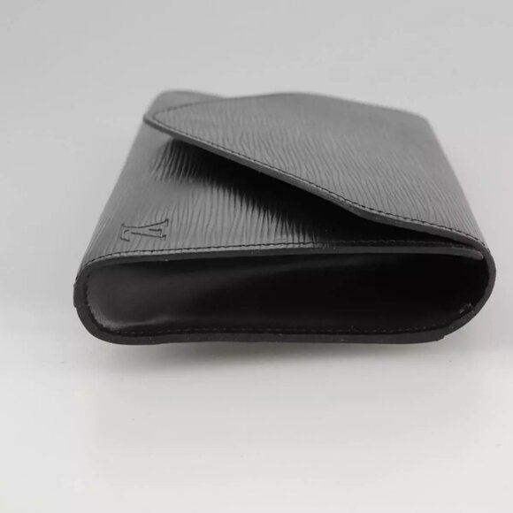 LOUIS VUITTON Epi Art Deco Clutch Bag Black M52632 LV Auth - Picture 5 of 16